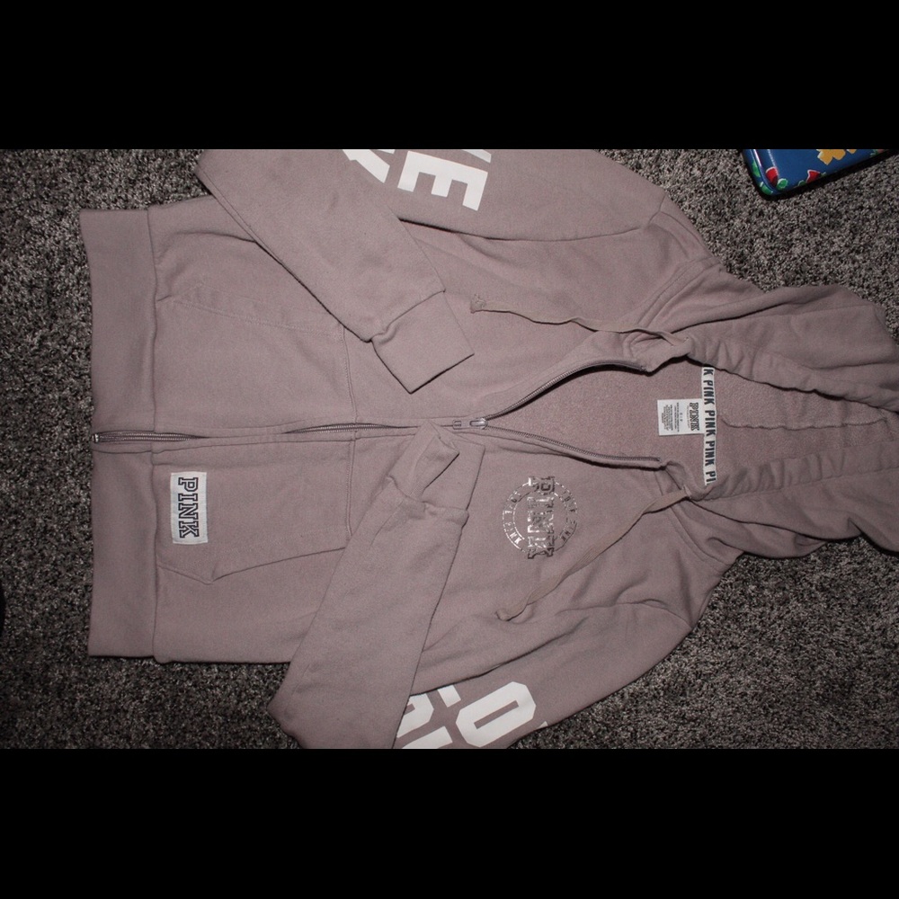 Victoria’s Secret PINK cream zip up